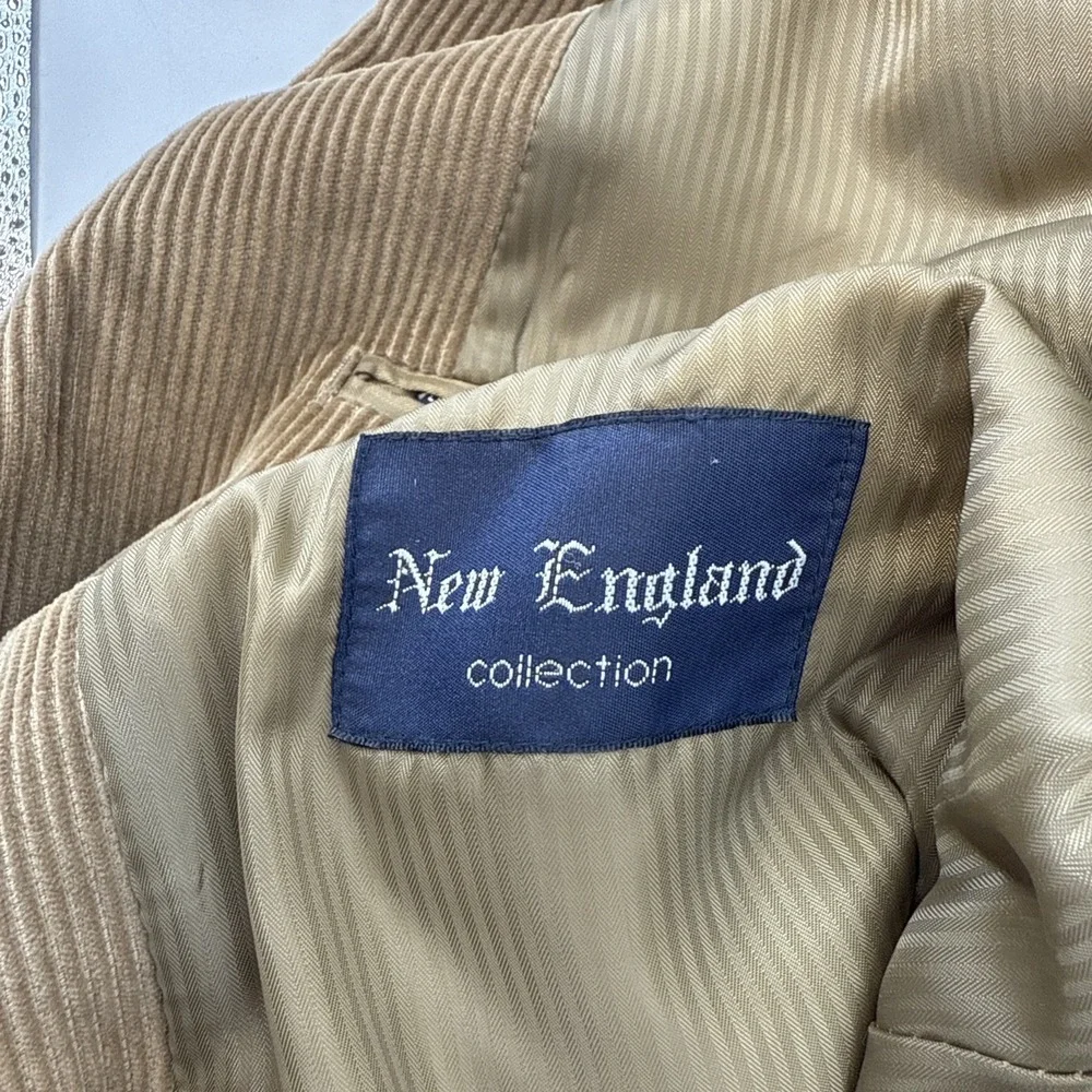 New England Collection Tan Corduroy Jacket 46R‎
